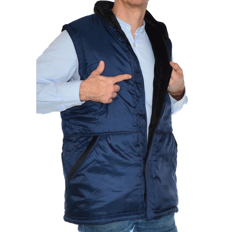 Veste sans manches avec fermeture magnétique