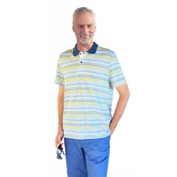 Polo Rayé à Manches courtes...